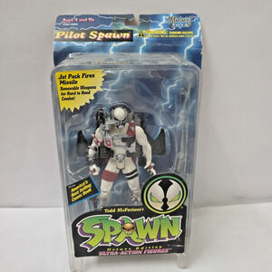 Vintage McFarlane Toys Deluxe Edition White Pilot Spawn Ultra-Action Figure 1995